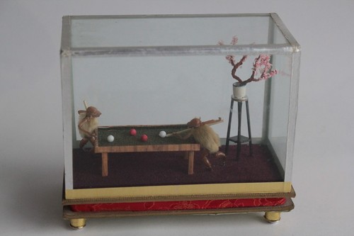 Diorama singes billard - diorama,