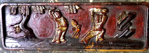 Ancien bas relief asiatique