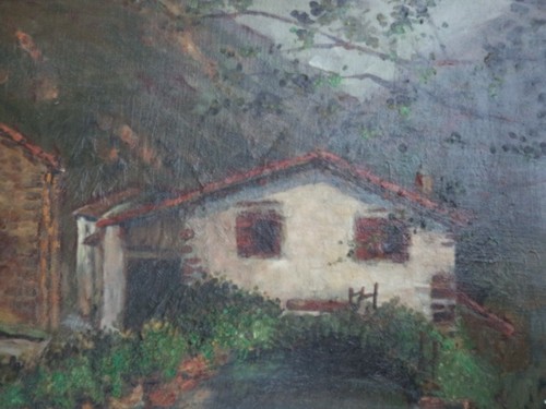 Vintage peinture pays - vintage, /