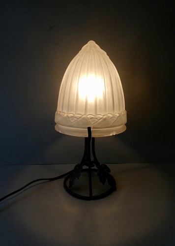 Lampe art deco métal et - art, en