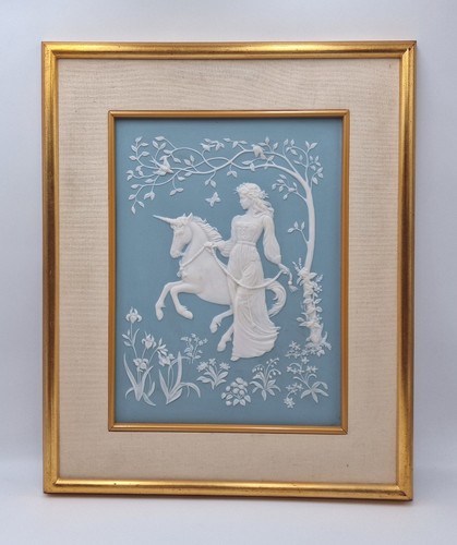 Tableau bas relief - tableau, porcelaine