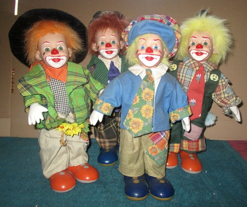 Clown porcelaine tissu - en,
