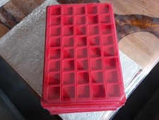  10 Plateaux Avec Couvercles Transparents Alvéoles Carrés Pour capsules