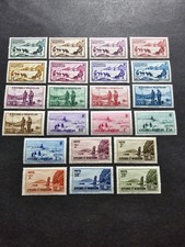 TIMBRE FRANCE COLONIE SAINT PIERRE ET MIQUELON N°167/188 NEUF ** LUXE MNH 1938