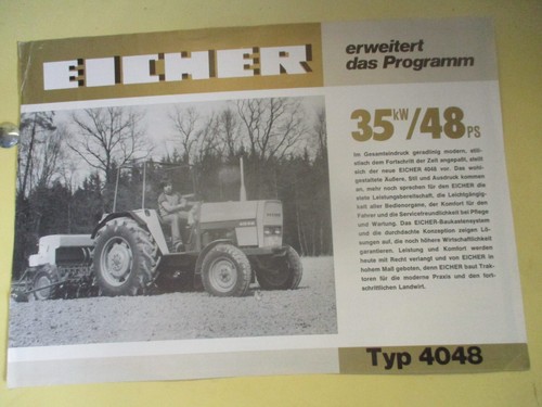 Eicher 4048 48cv - 48cv, tracteur