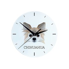 Chihuahua à poil long horloge