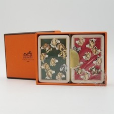 Mini cartes à jouer HERMES 2setIN boîte limitée chien rouge vert