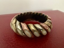 Bracelet jonc torsadé vintage