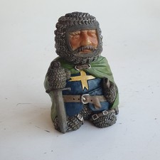 Figurine médiévale chevalier soldat croix templier signé crusaders 1998