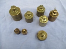 Série Poids Anciens pour balance Laiton Estampillés et poinçonnés