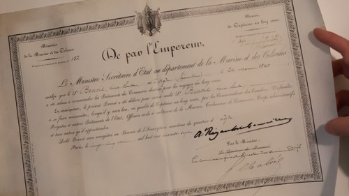 Ancien brevet capitaine - ancien, au