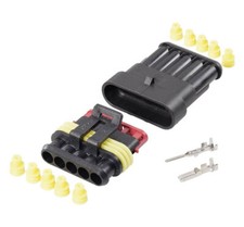 CONNECTEURS ELECTRIQUES (5) ETANCHES SUPERSEAL à 5 BROCHES