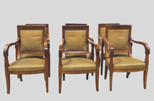 Six fauteuils louis philippe - fauteuils,