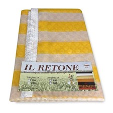 RIDEAU MOUSTIQUAIRE À PARTIR DE L'EXTÉRIEUR DE JARDIN RETONE LIGNE JAUNE EN DEUX