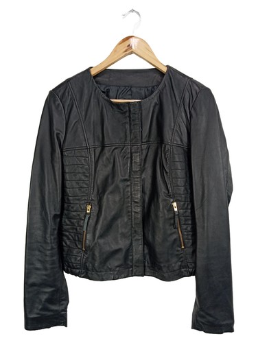 Mango veste cuir femme - cuir,