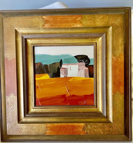 Paysage provençal huile - paysage, sur