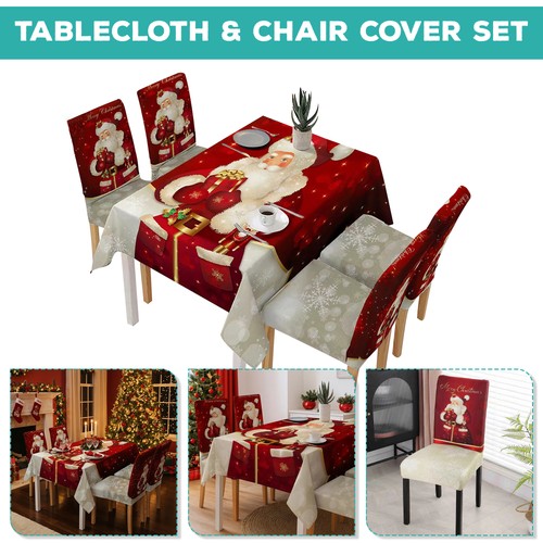 Noël dîner table - tissu, avec