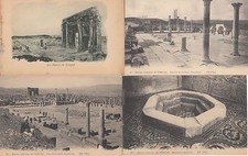 Lot 4 cartes postales