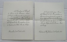 FAIRE PART MARIAGE 1882