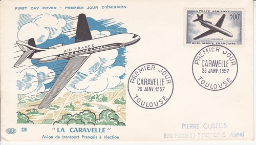 Enveloppe 1er jour avion - enveloppe,