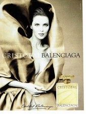 PUBLICITE ADVERTISING 126  1998   parfum femme Cristobal par Balenciaga