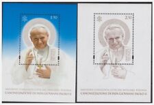 VATICAN - 2014 CANONISATION DU PAPE JEAN PAUL FEUILLETS NOUVEAUX MNH