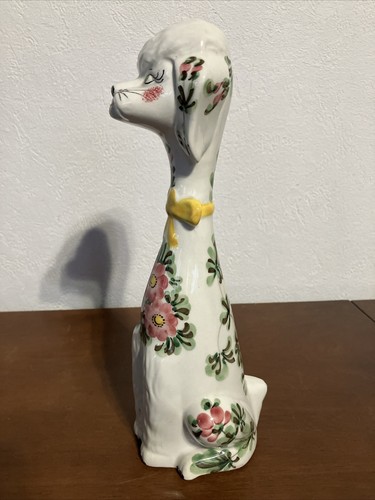 Chien céramique ancien - chien,