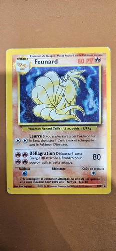 Carte pokemon feunard 102 - carte,