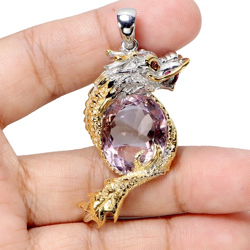 Pendentif gemme handmade - pendentif, en