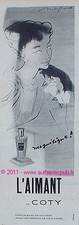 PUBLICITE PARFUM COTY L'AIMANT
