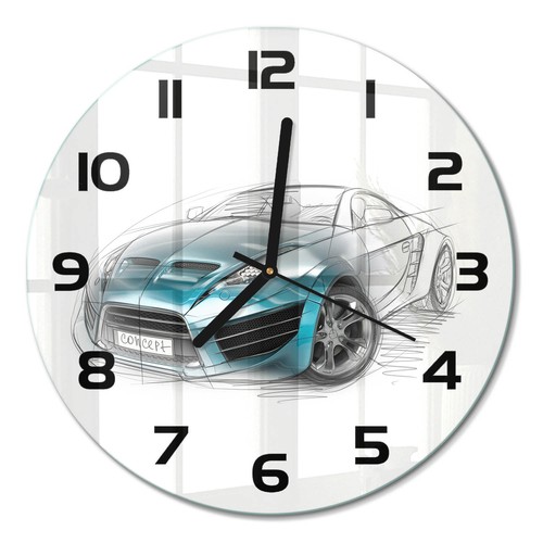 Horloge murale verre - horloge,