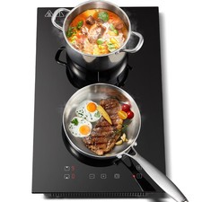 Plaque Induction 2 feux Encastrable, Plaque de Cuisson Electrique 30cm, Comma...