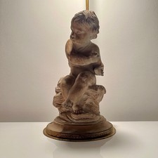 Pied de lampe en platre