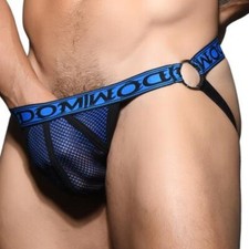 ANDREW CHRISTIAN JockStrap DOM Double-Mesh Ring Bleu/Noir