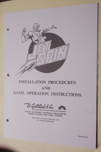 Flipper gottlieb jet - , spin