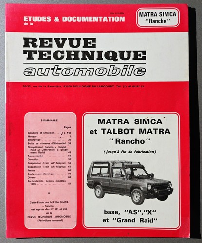 Revue technique automobile - revue,