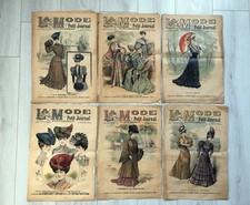 6x Revues illustrées LA MODE