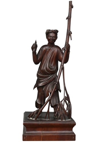 Coupeur bambou sculpture en - bambou,