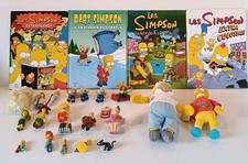 LOT  THE SIMPSONS FIGURINES PELUCHES BANDES DESSINEES PIN'S ....LES SIMPONS