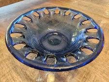 ​Coupe Vintage en Verre Bleu