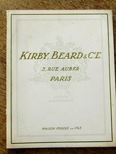 Catalogue KIRBY BEARD & C°.Ld. 1913 Paris Londres Birmingham Art-Déco