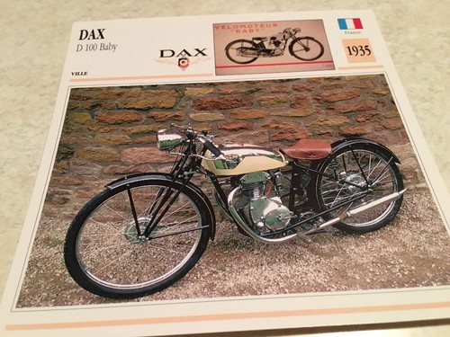 Carte moto dax 100 - carte,