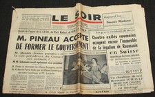 Football Le Soir OM Marseille stade de Reims championnat de France 1954-55