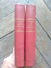 LEON TOLSTOÏ-ANNA KARENINE-2 volumes-Hachette-1886-2 ème édition-
