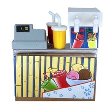 Playmobil lot comptoir boissons/caisse enregistreuse magasin de meubles de ville