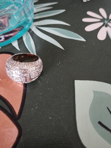 Bague blanc carats avec - or,