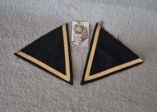 Paire De Galons / Bas de manches pour vareuse gendarmerie mobile doré