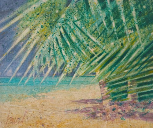 Tableau peinture paysage - peinture,