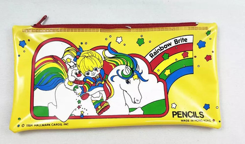Rainbow brite pencil case - rainbow,