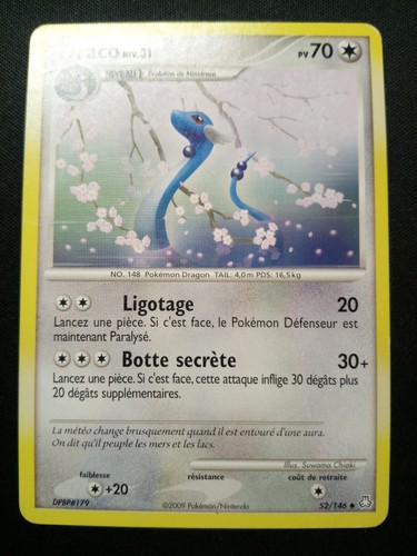 Carte pokémon draco 146 - carte, 52/146
